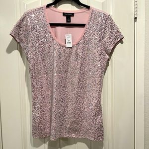 White House Black Market Sequin Top